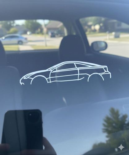 Toyota Celica 7th Gen pre-facelift Style Decal Silhouette Sticker - 2000-2005 Celica T230