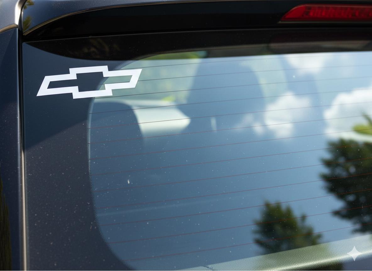 Chevy Bow tie Vinyl Decal Sticker: Car, Window, Cup Decor | truck lover stickers, chevy lover decal