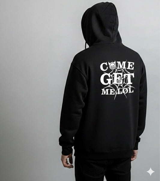 Come get me lol hoodie, t- shirt, Streetwear Graphic Sweatshirt, Edgy Spiderweb