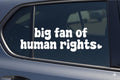 Retro Human Rights Vinyl Sticker