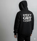 Don't Get Caught Hoodie, t- shirt, Streetwear Graphic Sweatshirt, Edgy Spiderweb Goth Apparel, Alt Fashion Black Hoodie, motorcycle hoodie
